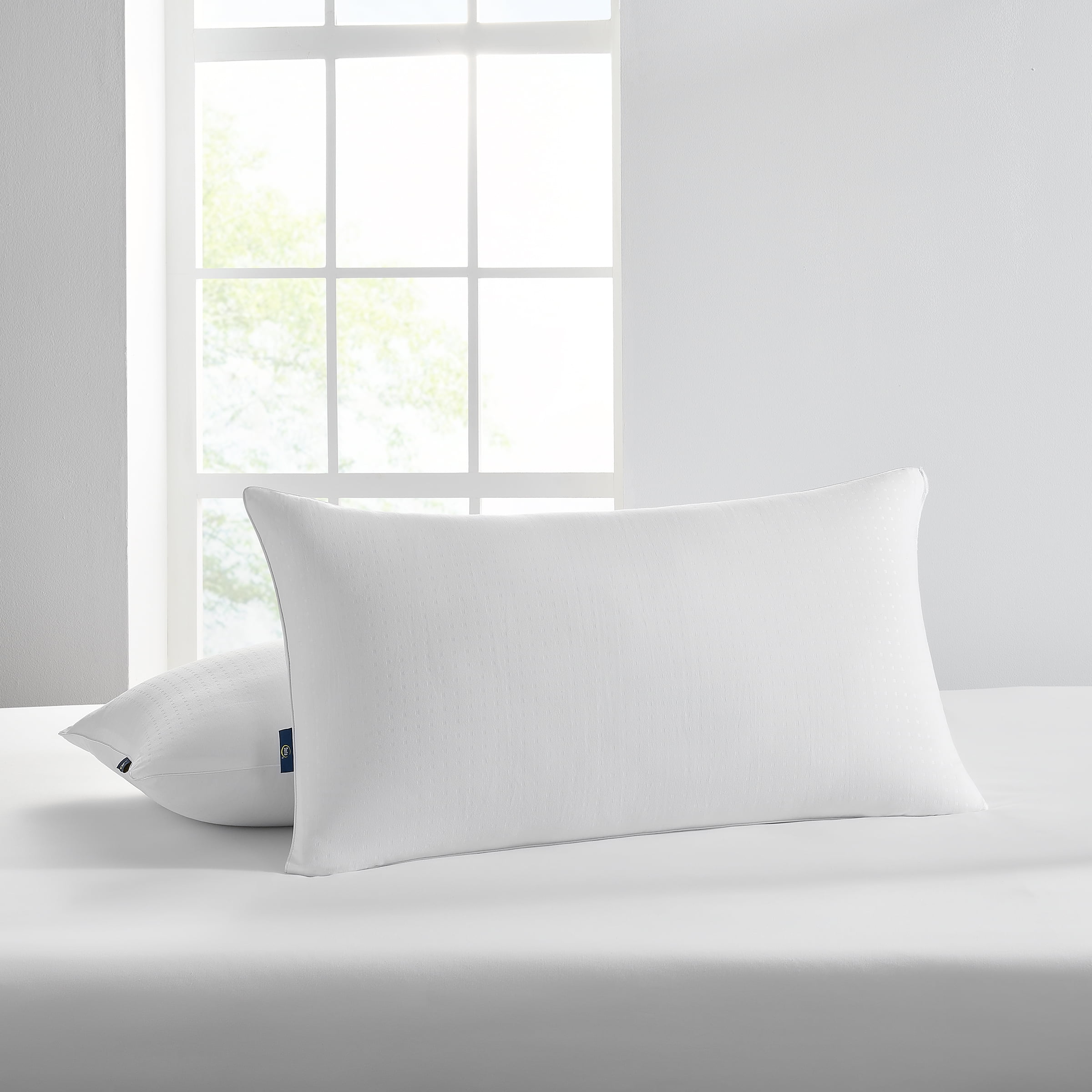 pedic Won't Go Flat Bed Pillow, King, 2 Pack - Image 4