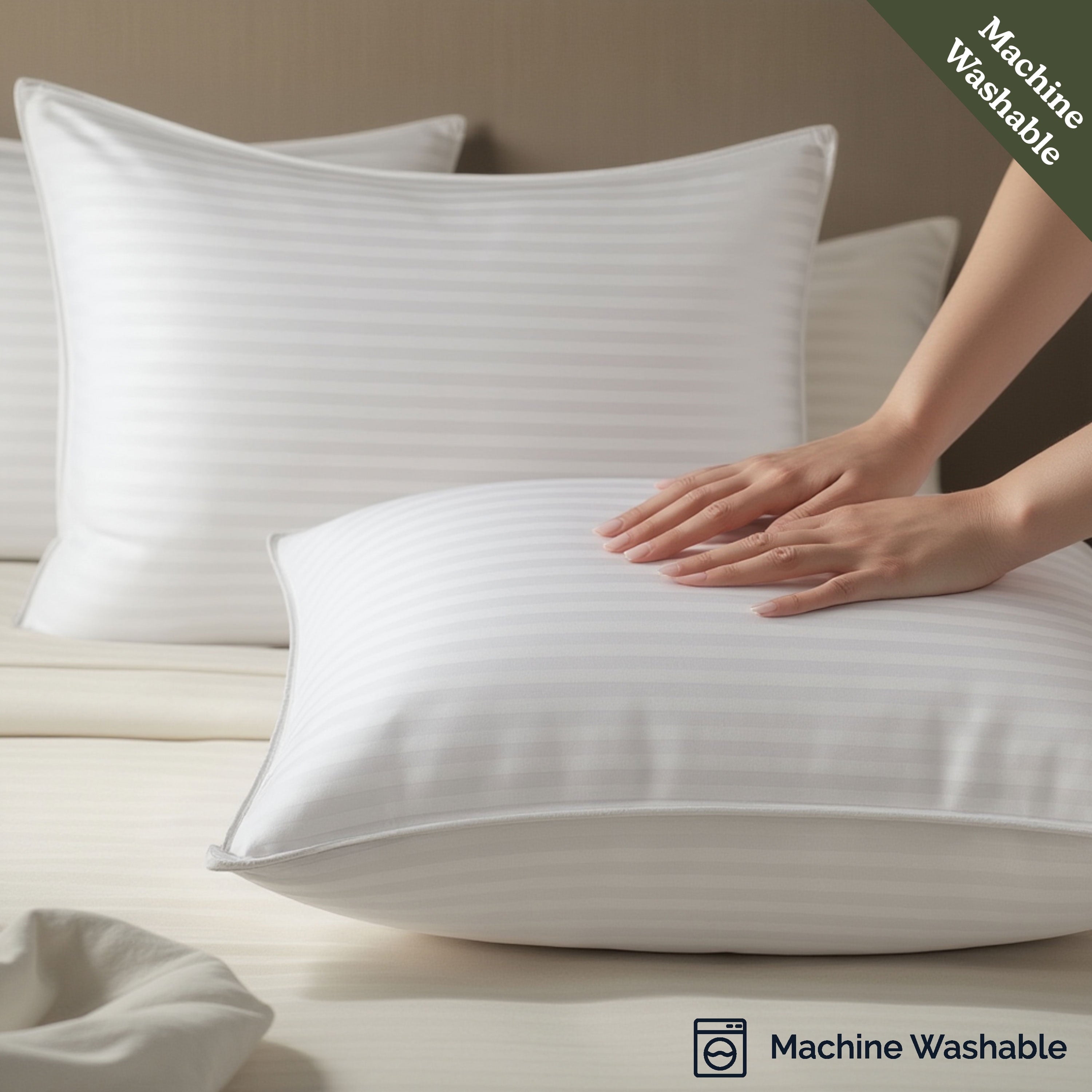 LammaLoe Down Alternative Pillow, Stanard/Queen Pillows for Bed, Soft Supportive Hotel Quality Pillows - Image 5