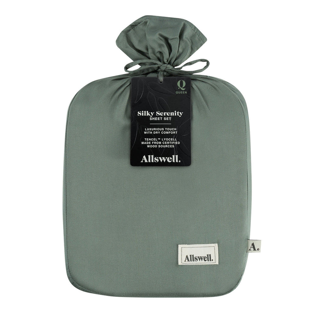 4-Piece & Silky Serenity 100% Bed Sheets Set, Flagstone, Queen - Image 2
