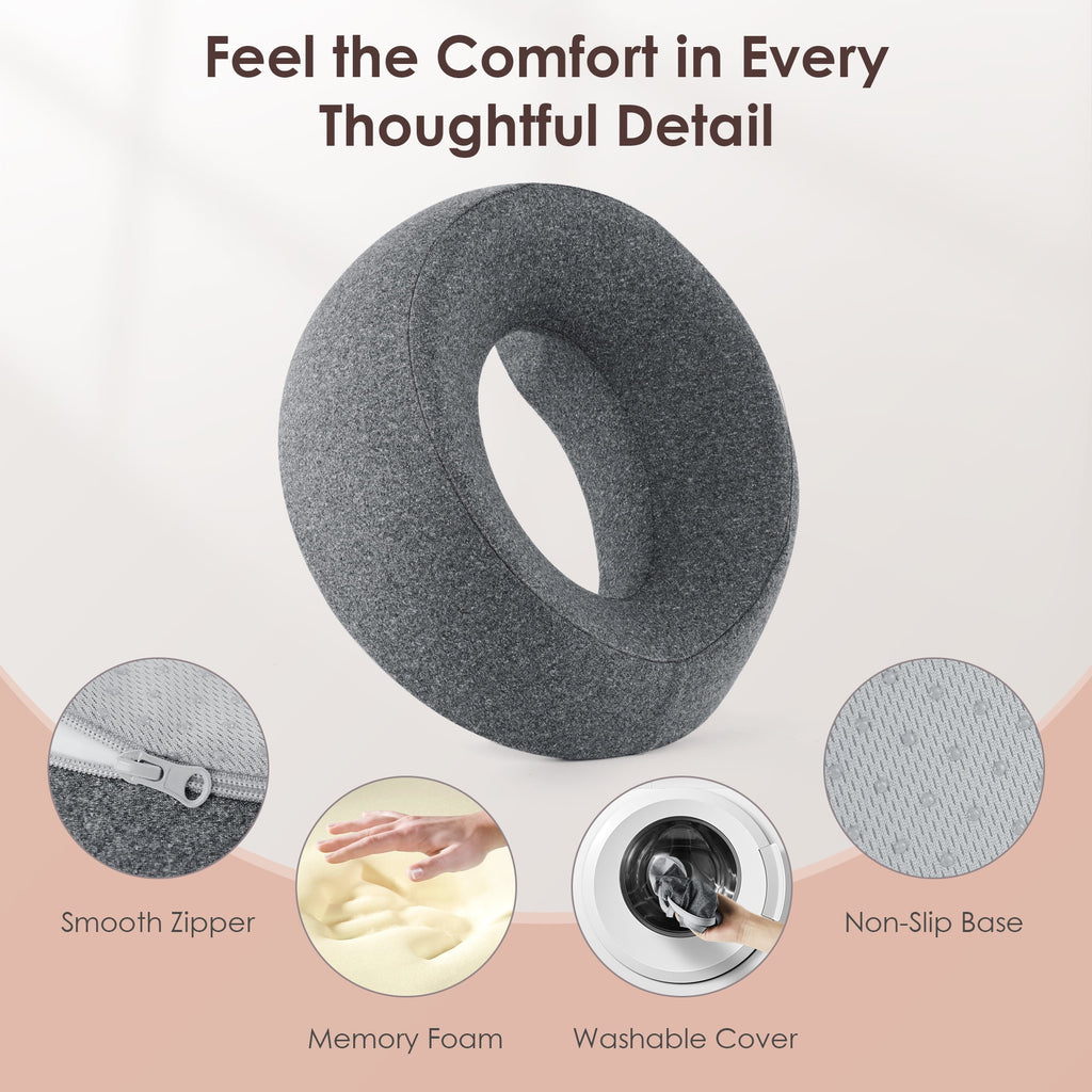 Face Down Pillow Massage Headrest for Bed, Memory Foam Pillow Face Cradle Support for Stomach Sleepers, Eye Post-Surg... - Image 2