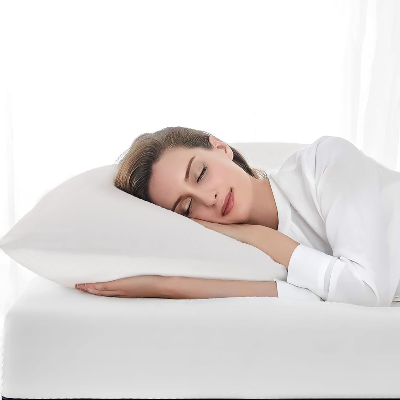 Pillows Standard Size Set of 2, Bed Pillows for Sleeping, Standard Pillows 2 Pack for Back, Stomach or Side Sleepers,... - Image 5