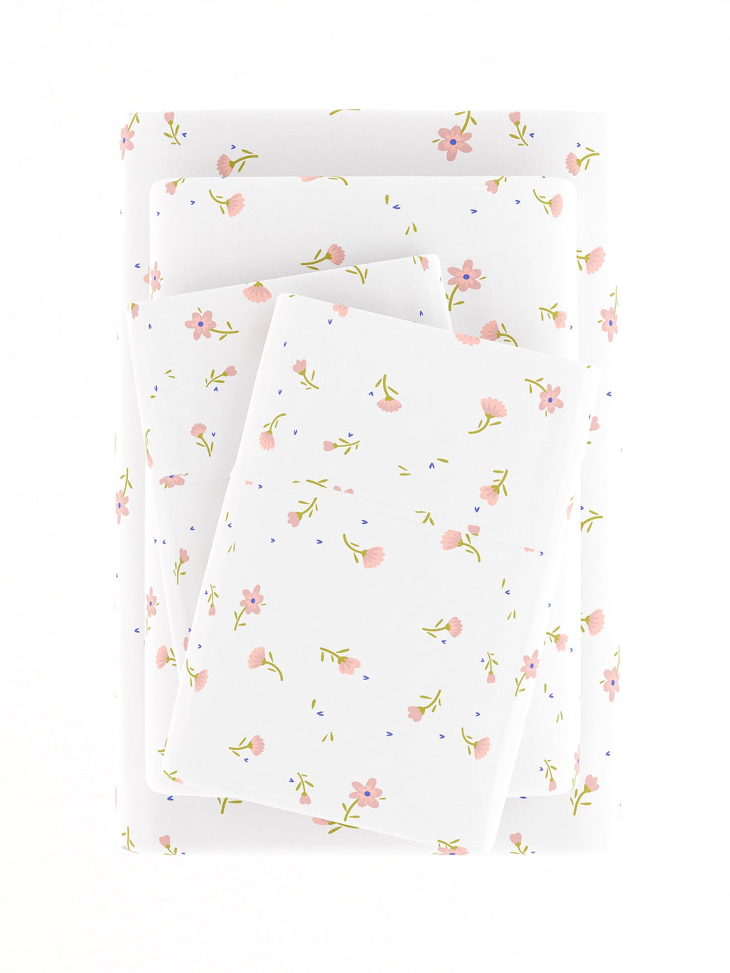 Ultra Soft & Breathable Wrinkle Free Bed Sheets Set - Floral Pink Farmhouse Patterned for Twin Size Bedding by Comfort Canopy - Image 5