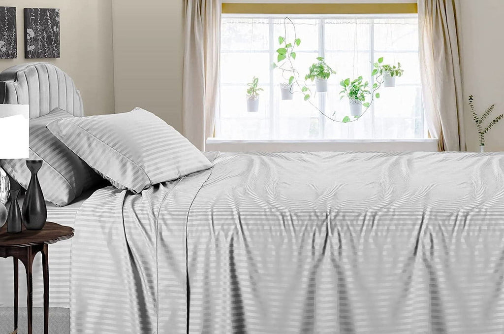 4 Piece 100% Egyptian Cotton Bed Sheets Set - Luxury Soft & Sheets - Deep Pocket of 16" Inch - Hotel Style Silky Bedd... - Image 2