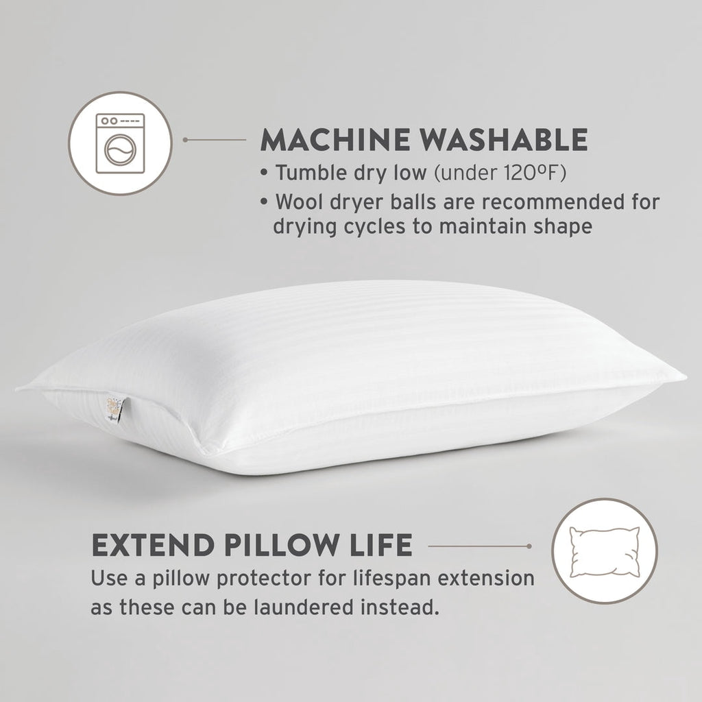 Sobel Westex: Dolce Notte II Stomach, Side and Back Sleeper Bed Pillow for Sleeping | Hotel and Resort Quality | Hypoallergenic, Down Like F - Image 4