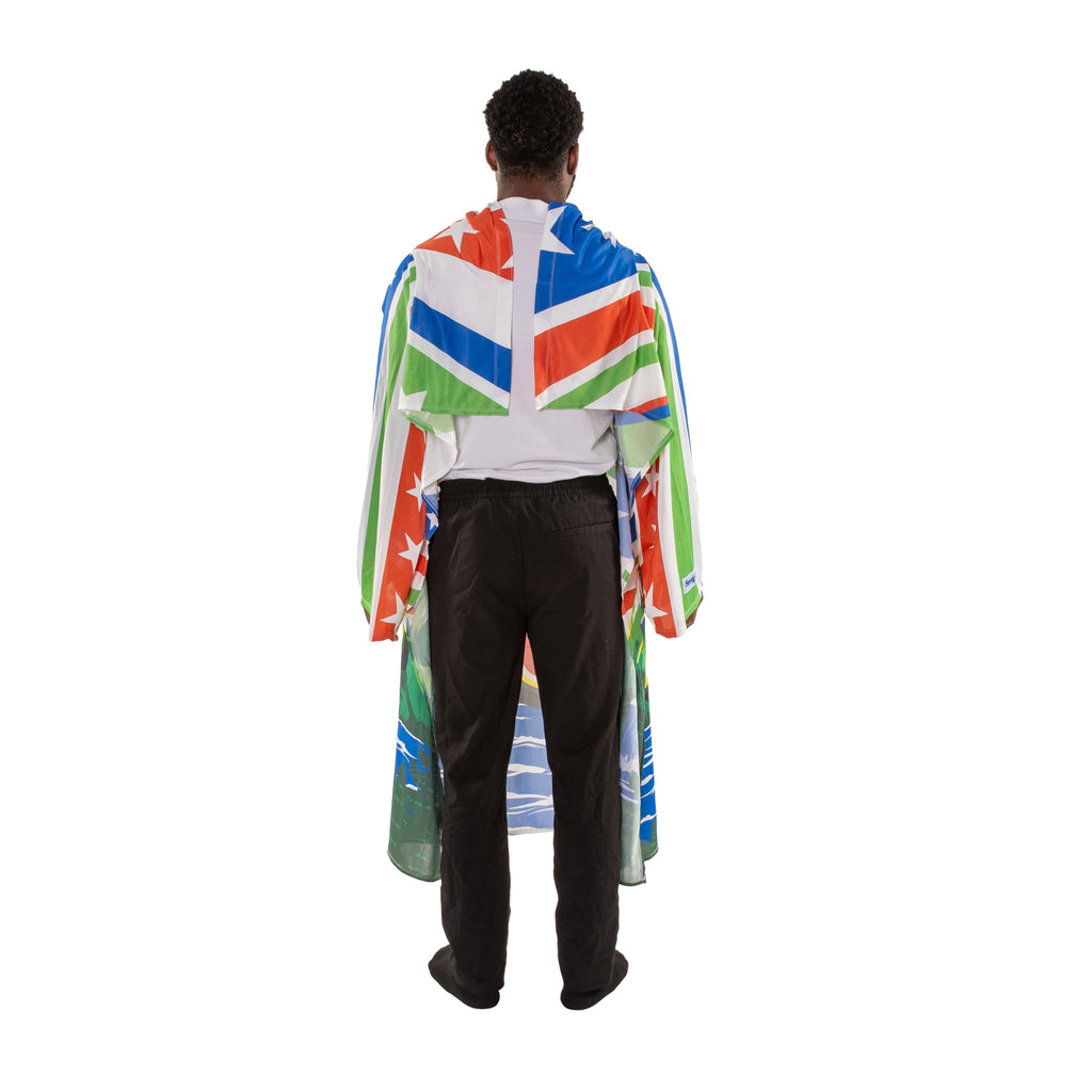Snuggie Chill Wearable Blanket with Sleeves in Cool Touch Fabric, Mountain Dew Red White & Dew Americana - Image 4