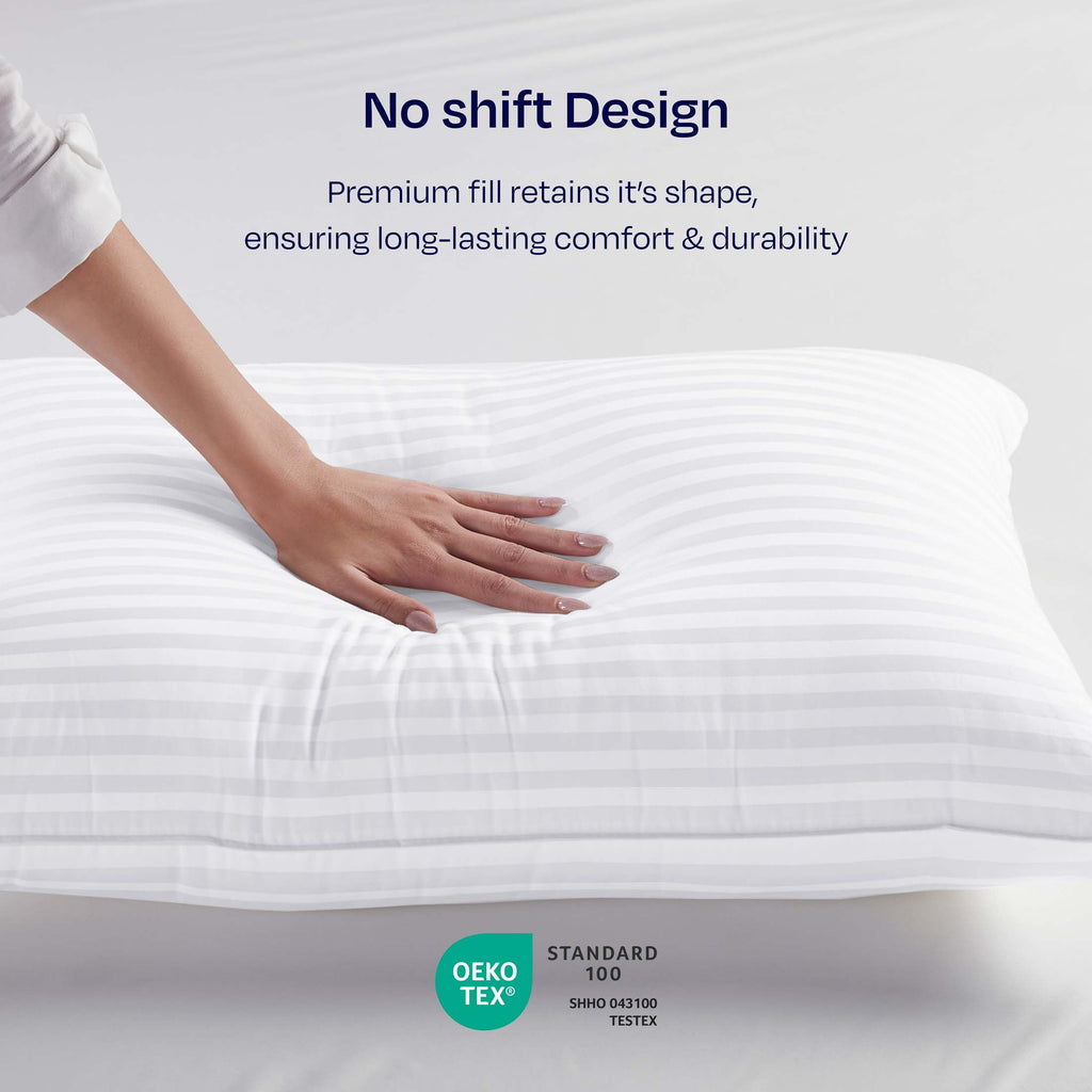 2-Pack Comfort Bed Pillows Standard size set of 2 for Sleeping, Pillows, for Back, Stomach or Side Sleepers, 20 x 26 ... - Image 4