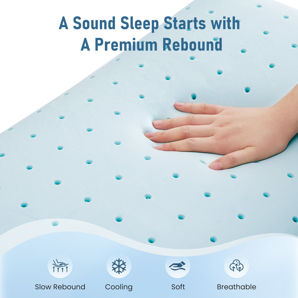 Memory Foam Pillow for Bed, Cooling Pillow with Extra Height Pad, Supportive Bed Pillow for Side, Back & Hot Sleepers... - Image 3