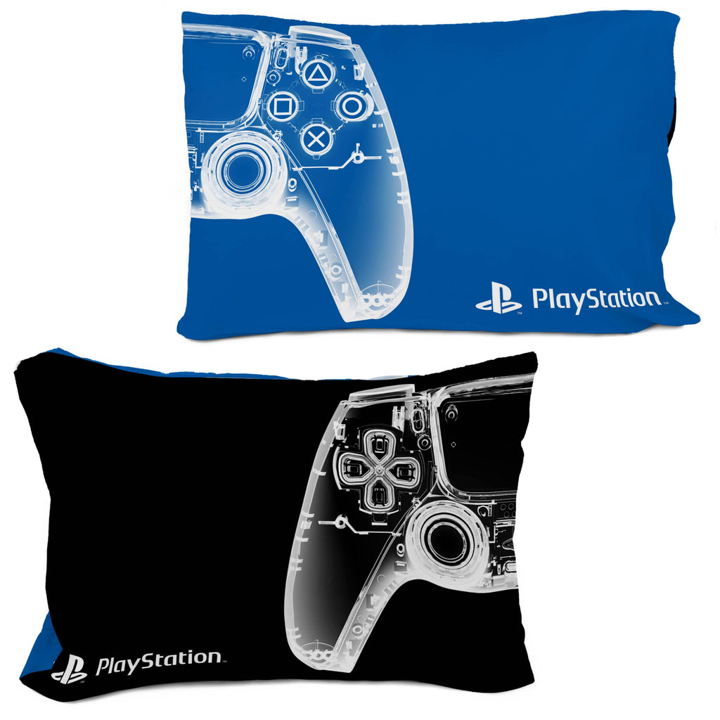 X-Ray Kids 2 Piece Blue Reversible Comforter and Pillowcase Set, Twin/Full - Image 4