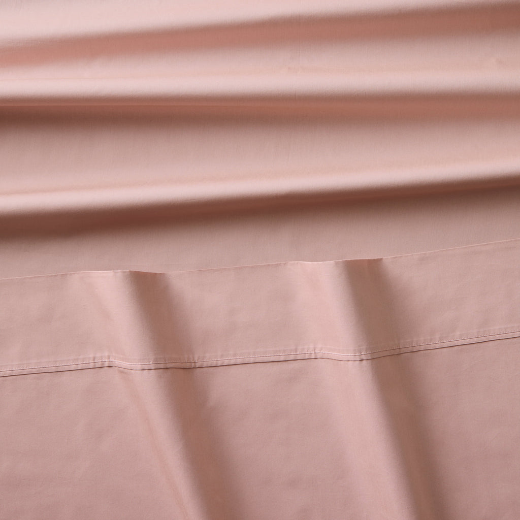 300 Thread Count Cotton Percale 3-Piece Antique Blush Bed Sheet Set, Twin - Image 5