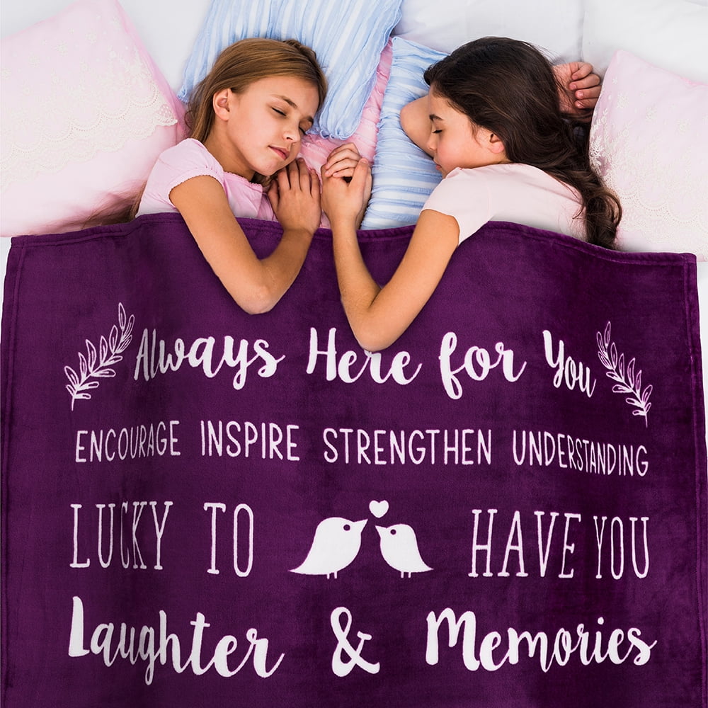 PAVILIA Best Friend Blanket, Friendship Gifts for Women Birthday Soul Sister Long Distance Bestie, Soft Cozy Fleece Throw Blanket with Senti - Image 2