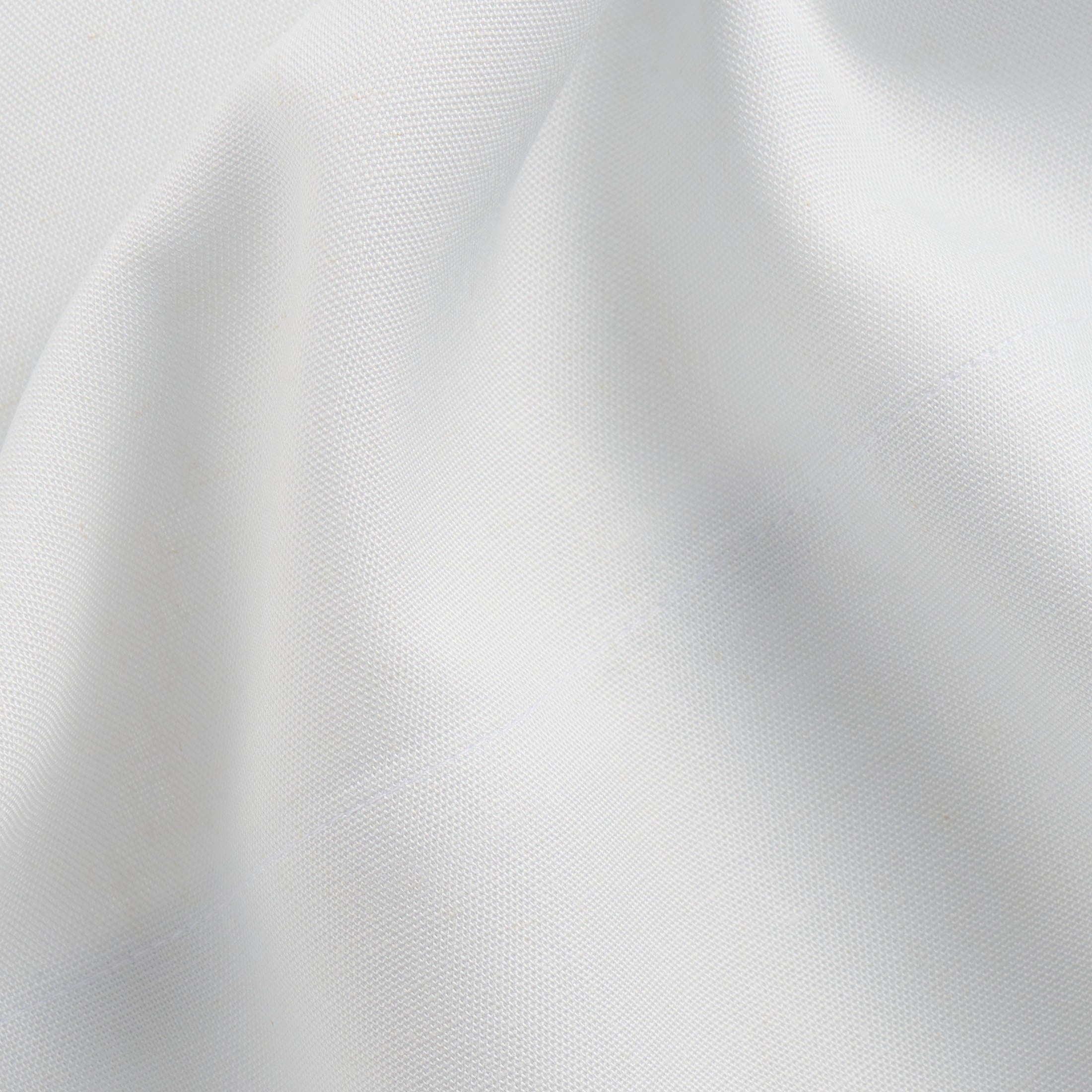 4-Piece White Lyocell & Linen Blend Percale Bed Sheet Set, Queen - Image 5