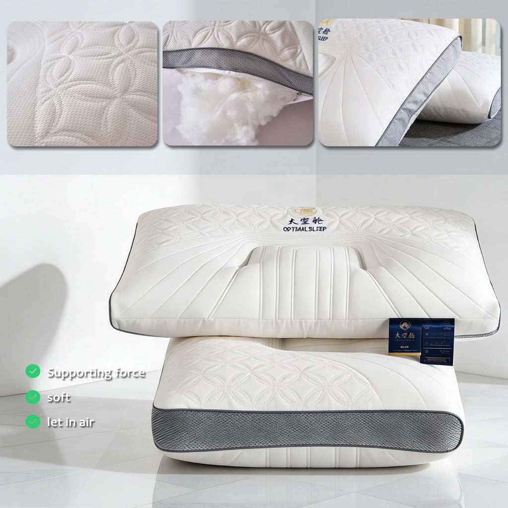 2-Pack Space Capsule Bed Pillow (29.13" x 18.9") - Plush and Supportive - Image 3