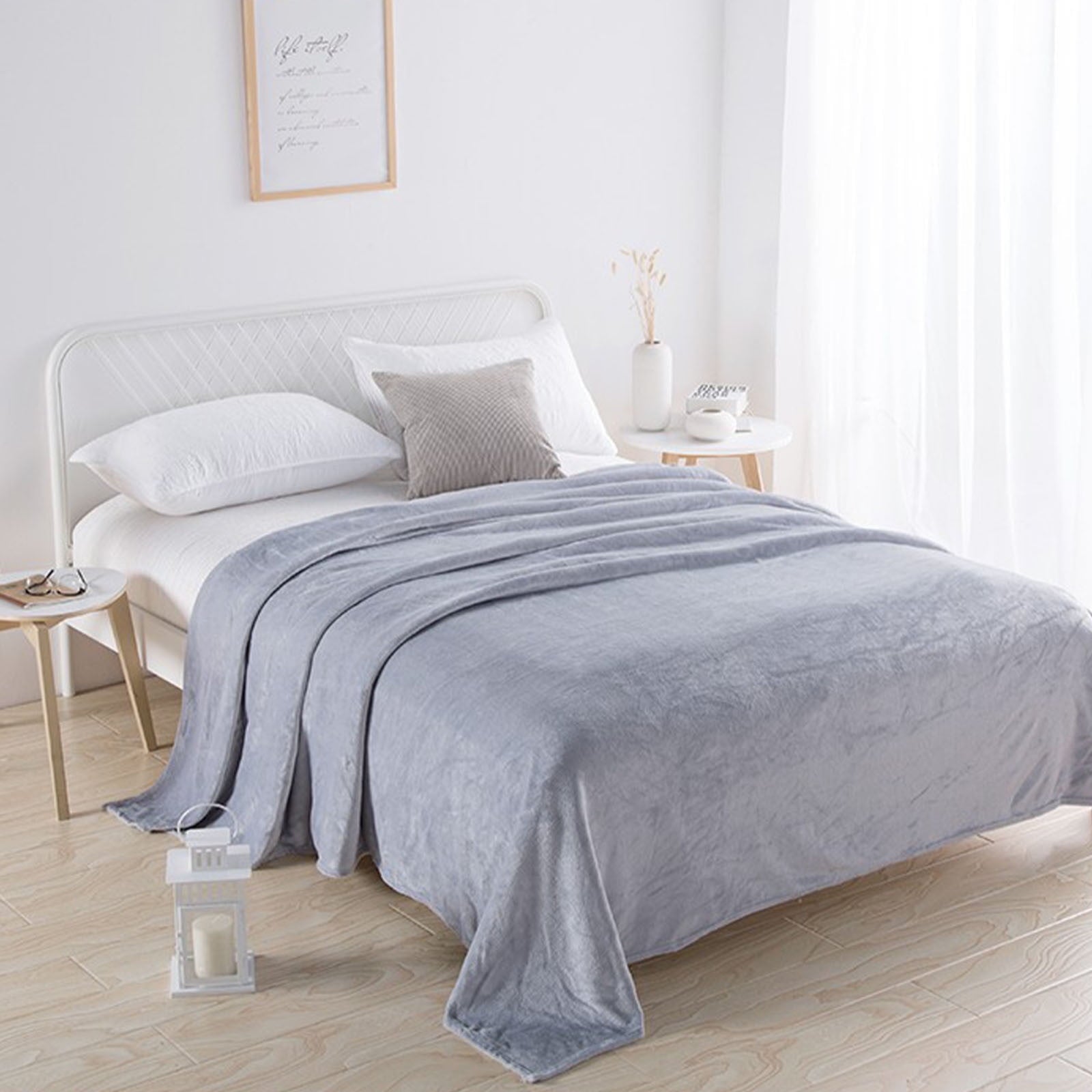 Under $5 Flannel Blanket 27.56X39.37 Inches Blanket Soft Cozy Throw Blanket for Couch, Bed, Household Blanket for All... - Image 5