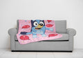 Balloon Party 46" x 60" Throw Blanket, Kids, Pink, Microfiber, BBC Studios - Image 3