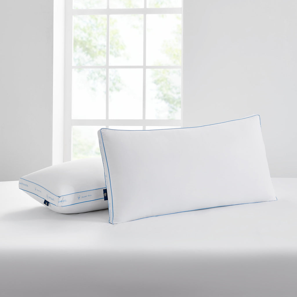 Sertapedic Extra Firm Bed Pillow, King, 2 Pack, Hypoallergenic - Image 4