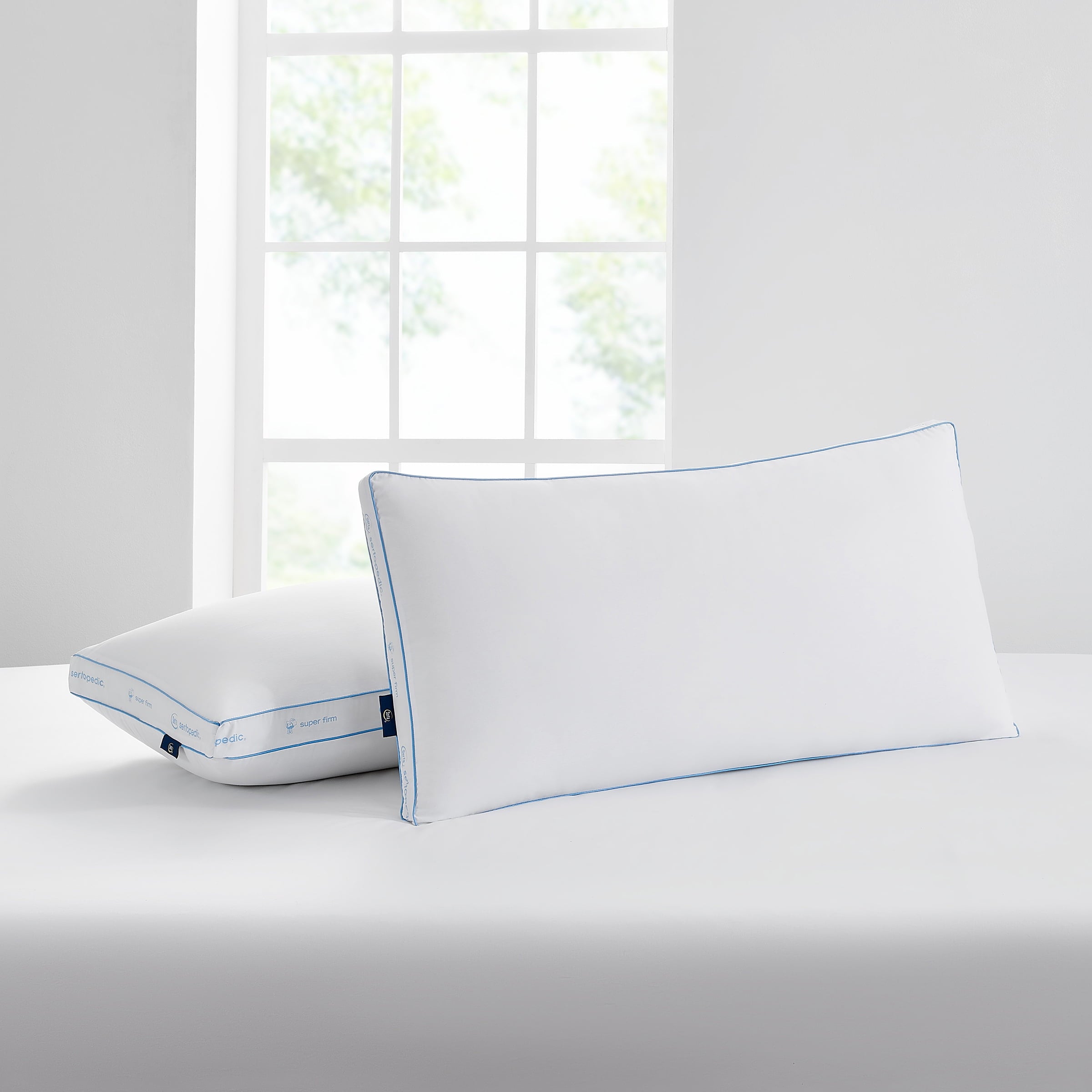 Sertapedic Extra Firm Bed Pillow, King, 2 Pack, Hypoallergenic - Image 4