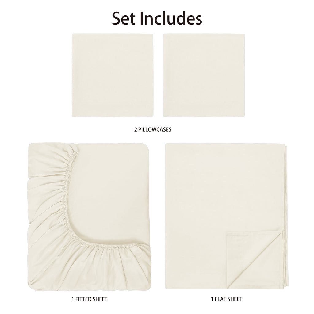 Basic Value Microfiber Bed Sheet Set, Vanilla Dream, Full, 4 Piece - Image 6