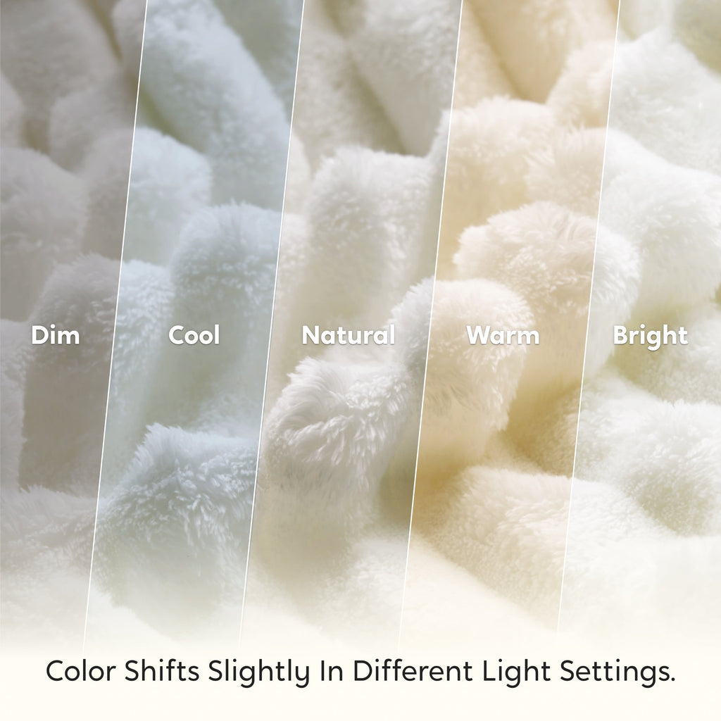 Joyfy Throw Blanket for Couch,Bed,Sofa,White Flannel Blanket,Soft Throw Blanket ,Gifts for Women Mom Girls,Throw Home Room Decor Aesthetic f - Image 3