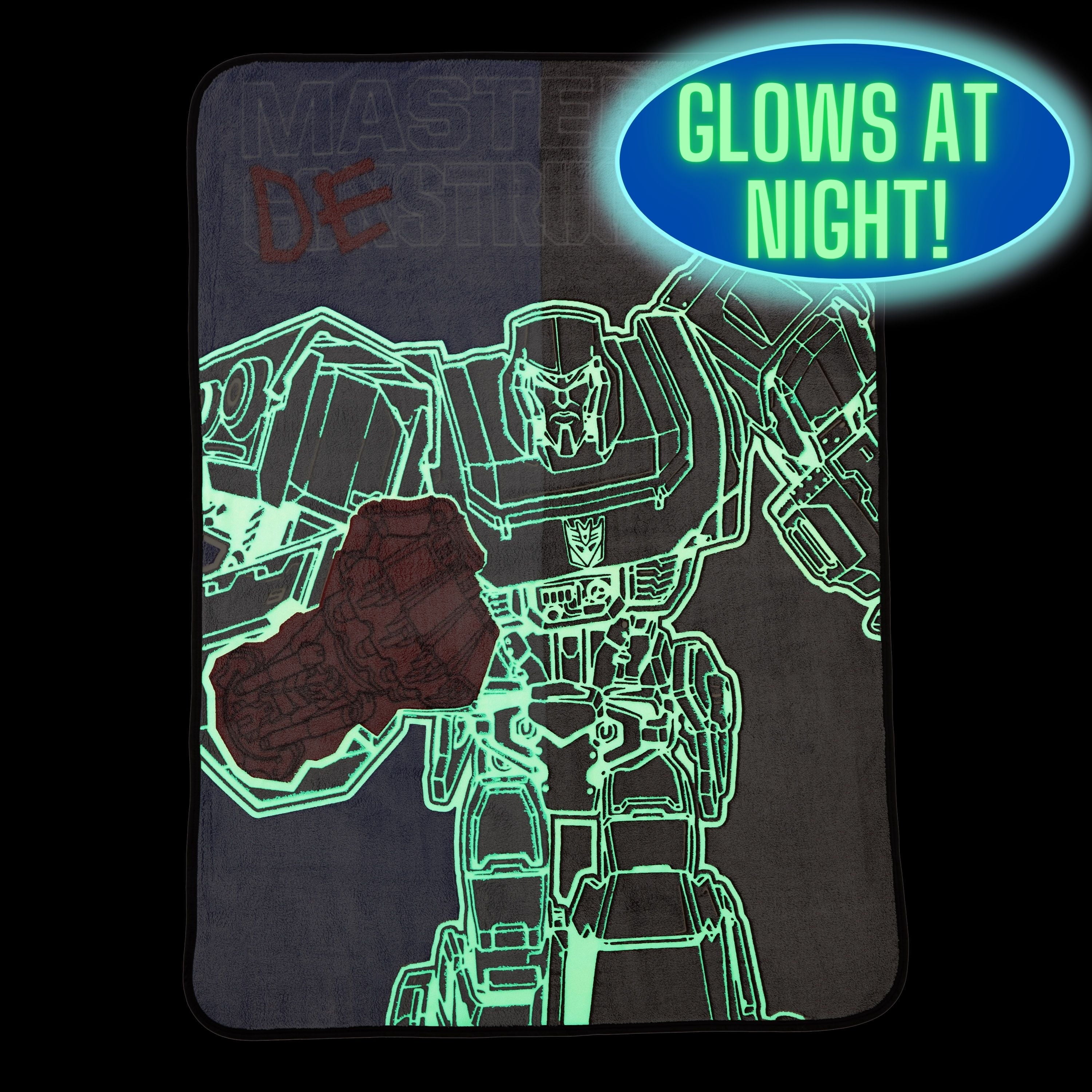 Kids Fleece Throw Blanket, 46x60, Glows-In-The-Dark - Image 3