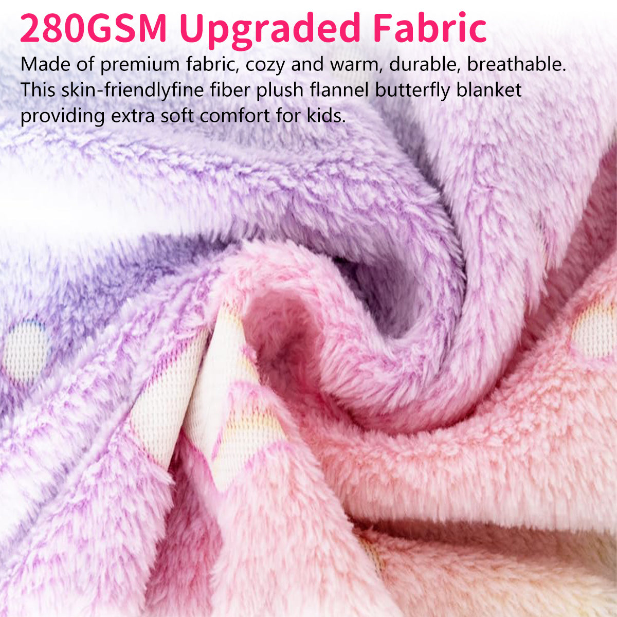 Glow in The Dark Pony Blanket for Kids, 50"x60" Soft Cozy Luminous Flannel Blanket, Christmas Birthday Gift for Girls... - Image 3
