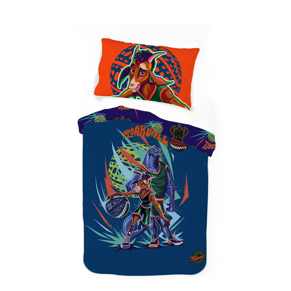 GOAT 2 Piece Twin/Full Kids Reversible Comforter and Pillowcase Bedding Set, Multicolor,Twin/Full - Image 5