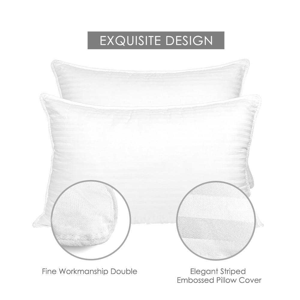 Bed Pillows 2-Pack Queen Size Luxury Hotel Pillow for Side and Back Sleeper Pillows for Bed with Cooling Cover - Image 6