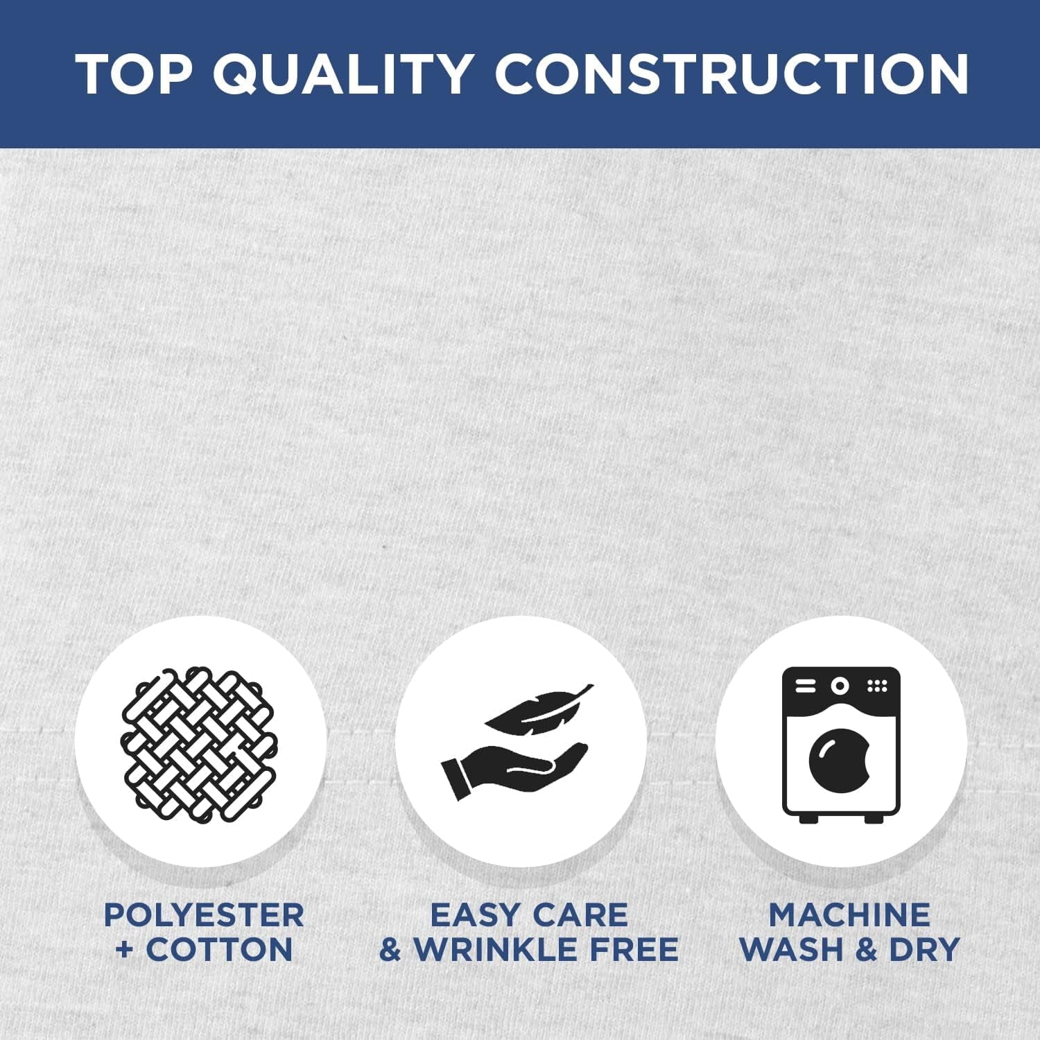 2 Pack Fitted Hospital Bed Sheets with Elastic All Around for a Perfect Fit - Cotton Rich Soft Knitted Jersey Sheet, ... - Image 3
