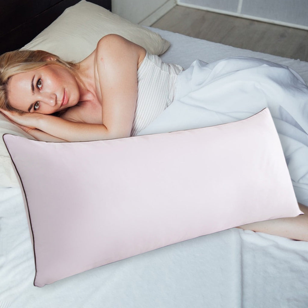 Long Pillows For Bed King Clearance! 100*48cm White Gentle Support Soybean Pillow, Comfortable Breathable Bed Pillows... - Image 3