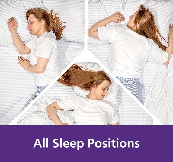 Comfort Complete Bed Pillow, Standard/Queen, White- All Positions Antimicrobial - Image 6