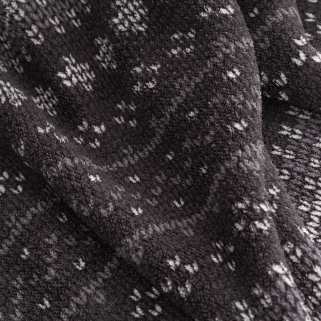Berkshire Life Reversible Printed Hampshire Soft Throw Blanket, Glacier Fair Isle - Image 3
