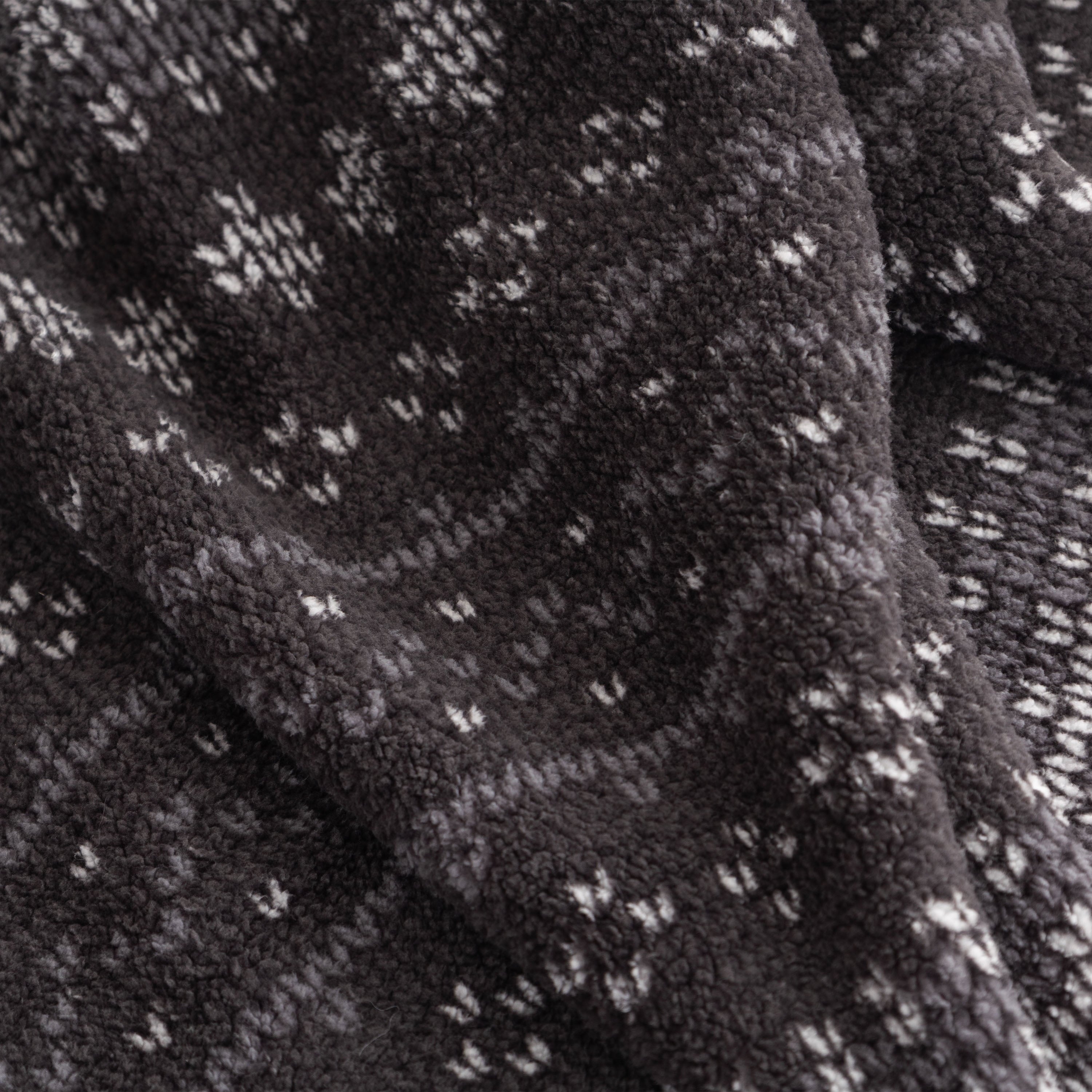 Berkshire Life Reversible Printed Hampshire Soft Throw Blanket, Glacier Fair Isle - Image 3