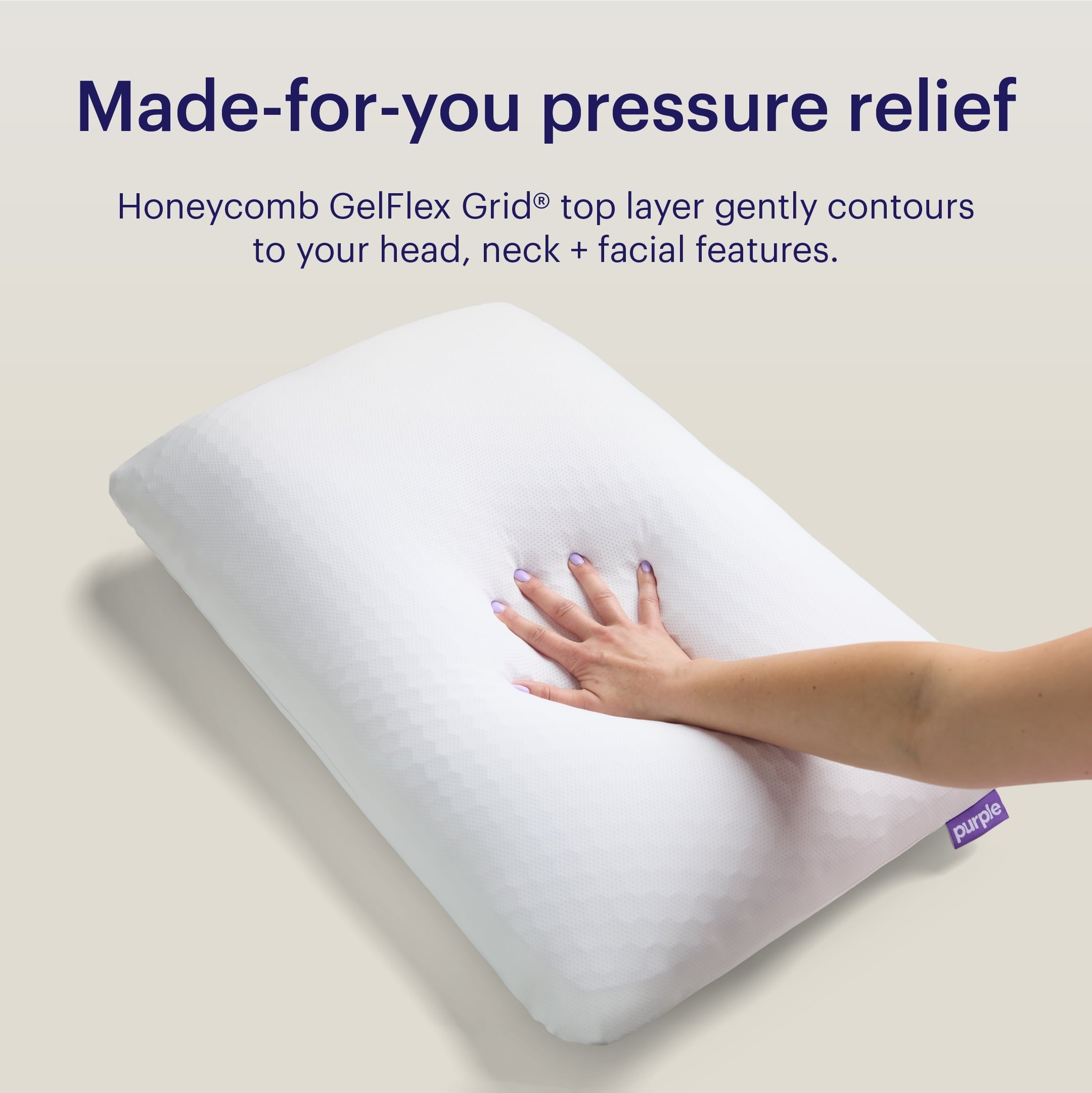 GridCloud Pillow, Honeycomb Gelflex Top Layer, Hypoallergenic, Down - Alternative - Image 4