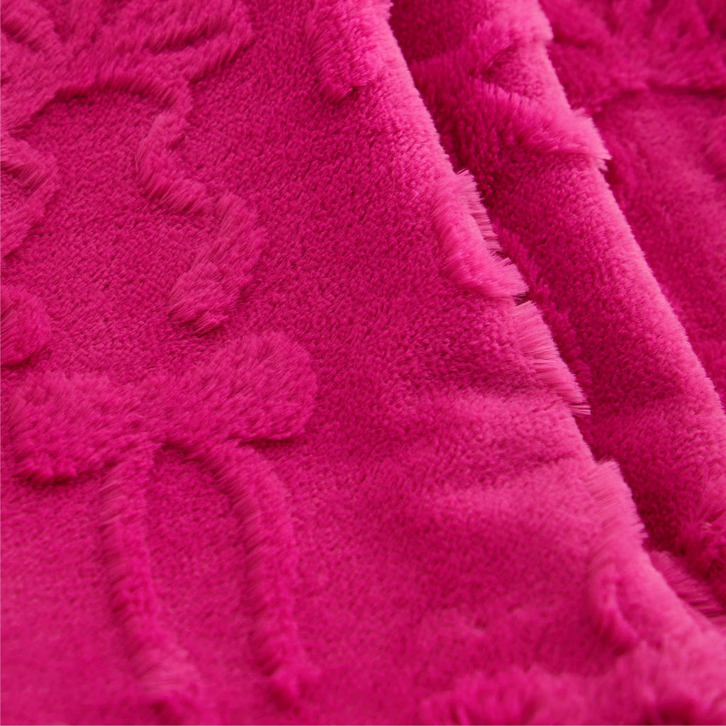 Gen Z 50" x 60"Carved Bow Faux Fur Throw - Image 6