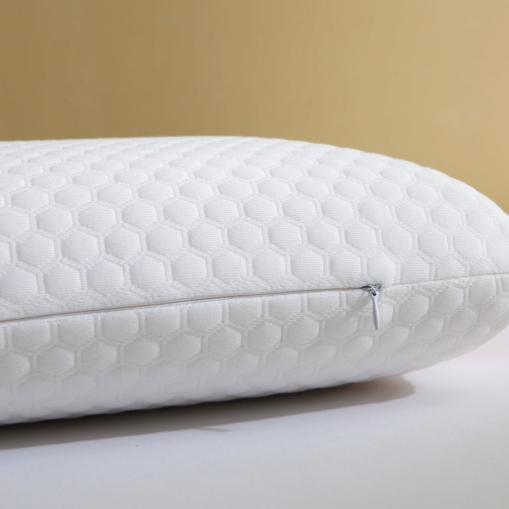 Memory Foam Bed Pillows, Pillow for Side and Back Sleeper, Pillow for Neck Pain Relief, Washable Removable Cover, Sof... - Image 5