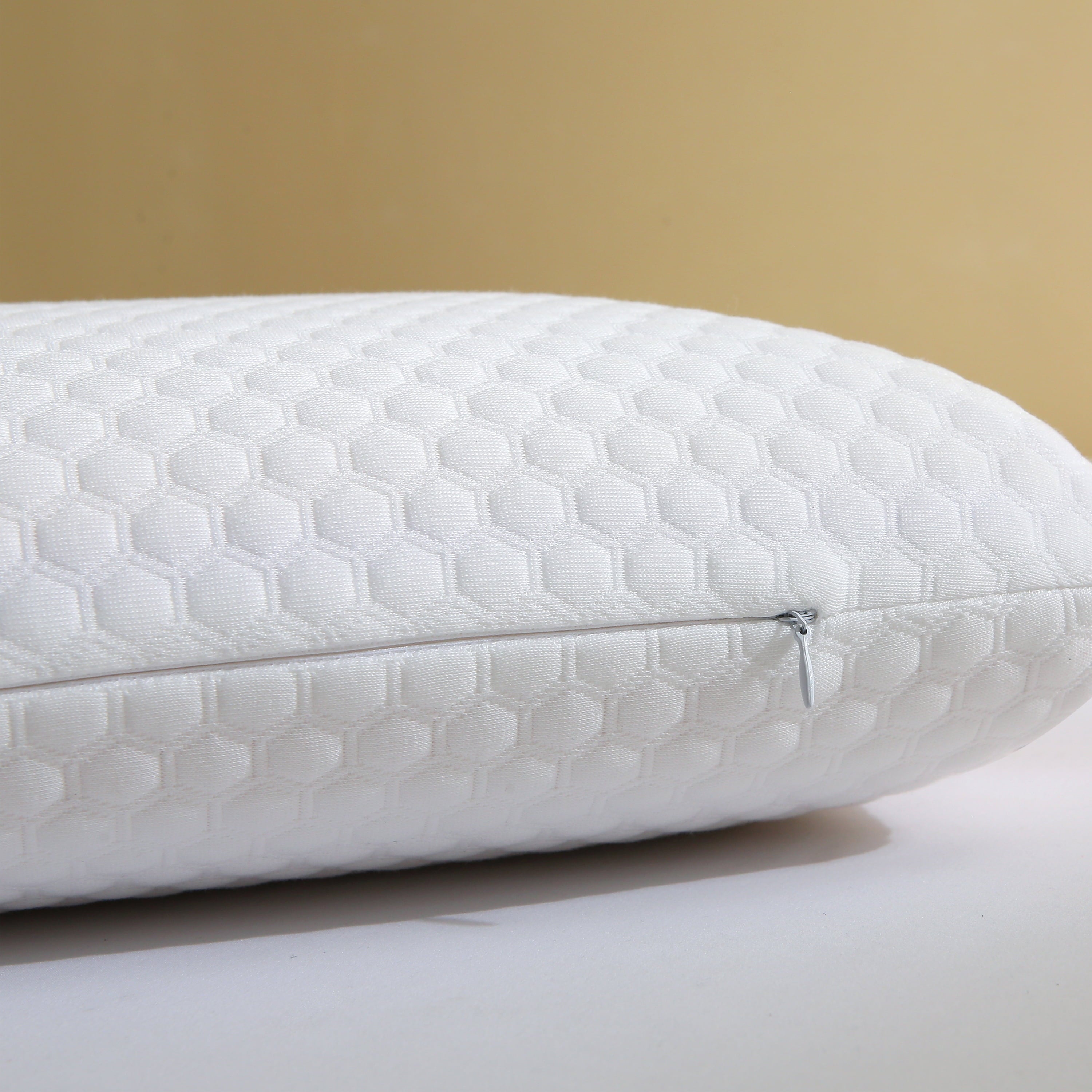 Memory Foam Bed Pillows, Pillow for Side and Back Sleeper, Pillow for Neck Pain Relief, Washable Removable Cover, Sof... - Image 5
