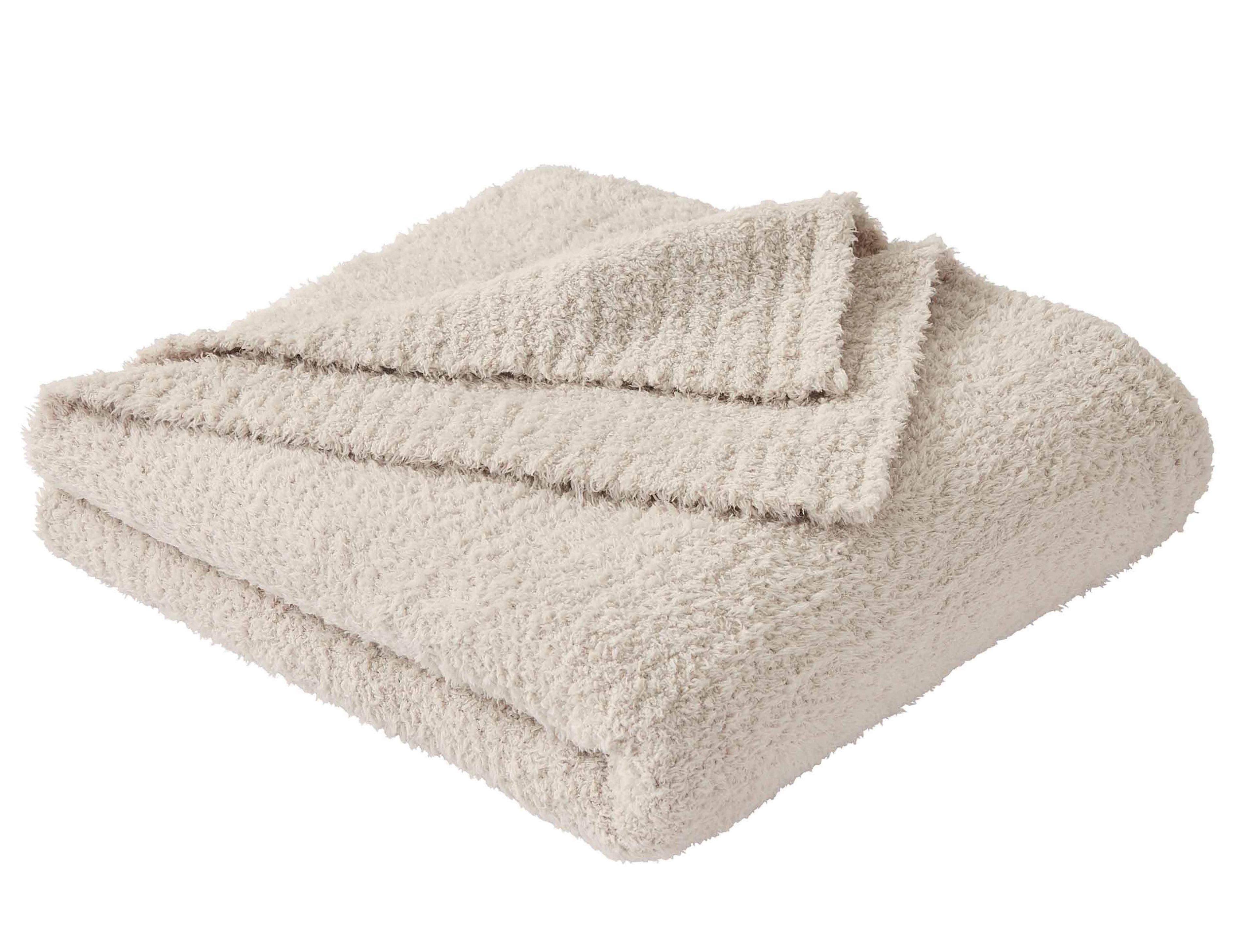 Beige Cozy Knit Throw, 50" x 72" - Image 4