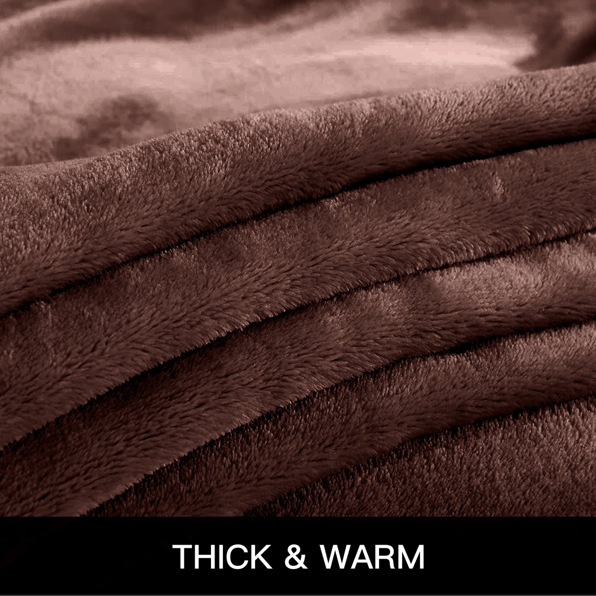 Throw Blanket, Fuzzy & Plush Warm Fleece Blanket, Throw Size Coffee Blankets for Couch Beds, Machine Washable Blankets for Women, 50" x 60" - Image 2
