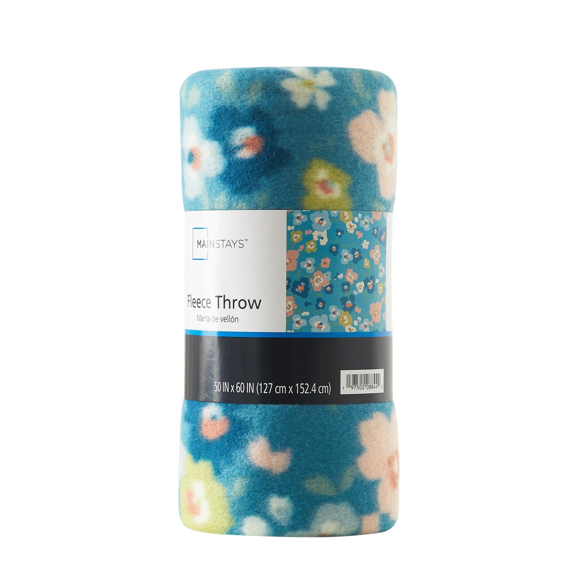 Mainstays Cozy Fleece Throw Blanket Delightful Floral 50" x 60", All Ages - Image 6
