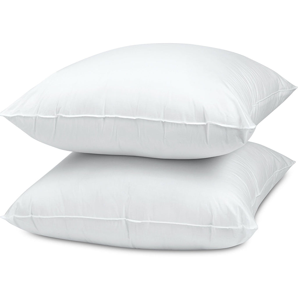 Cotton Euro Throw Pillow, 26" x 26", White- Allergy Defense Fabric - Image 5