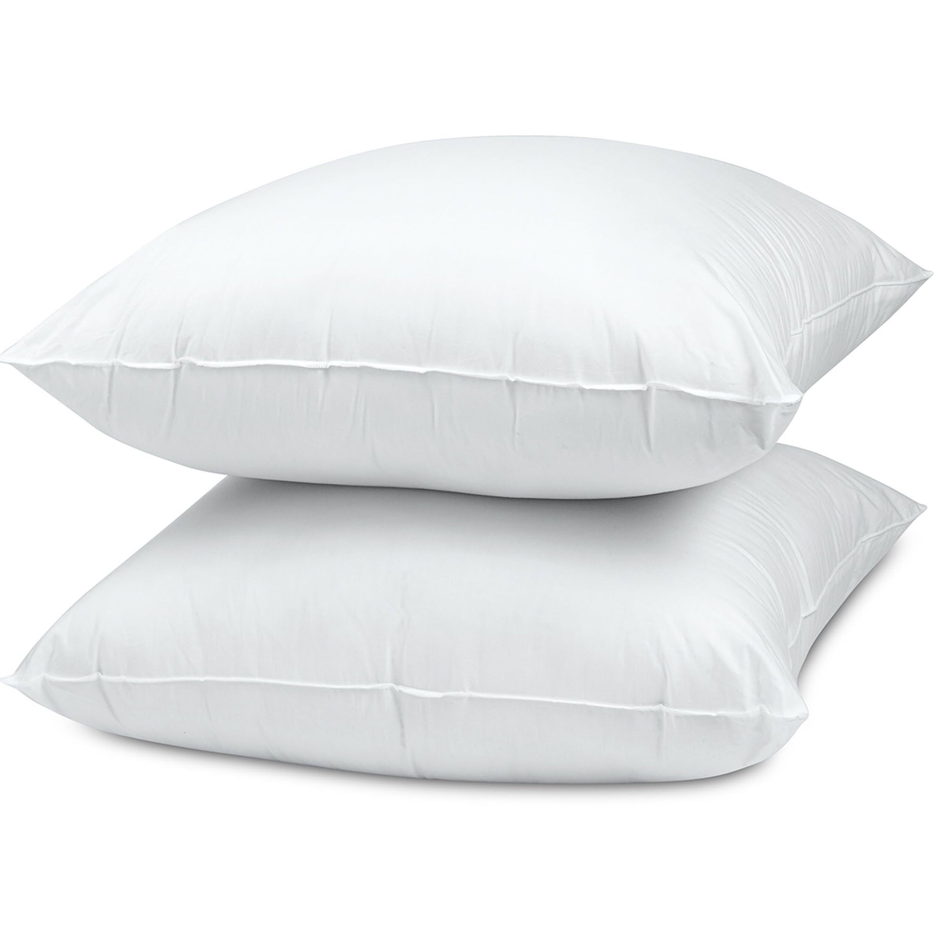 Cotton Euro Throw Pillow, 26" x 26", White- Allergy Defense Fabric - Image 5