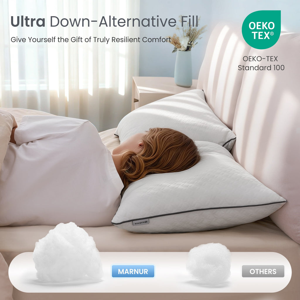 Bed Pillows Hotel Collection Luxury Down Alternative Pillow for Beds 2 Pack, Medium Support for Side & Back Sleepers ... - Image 6