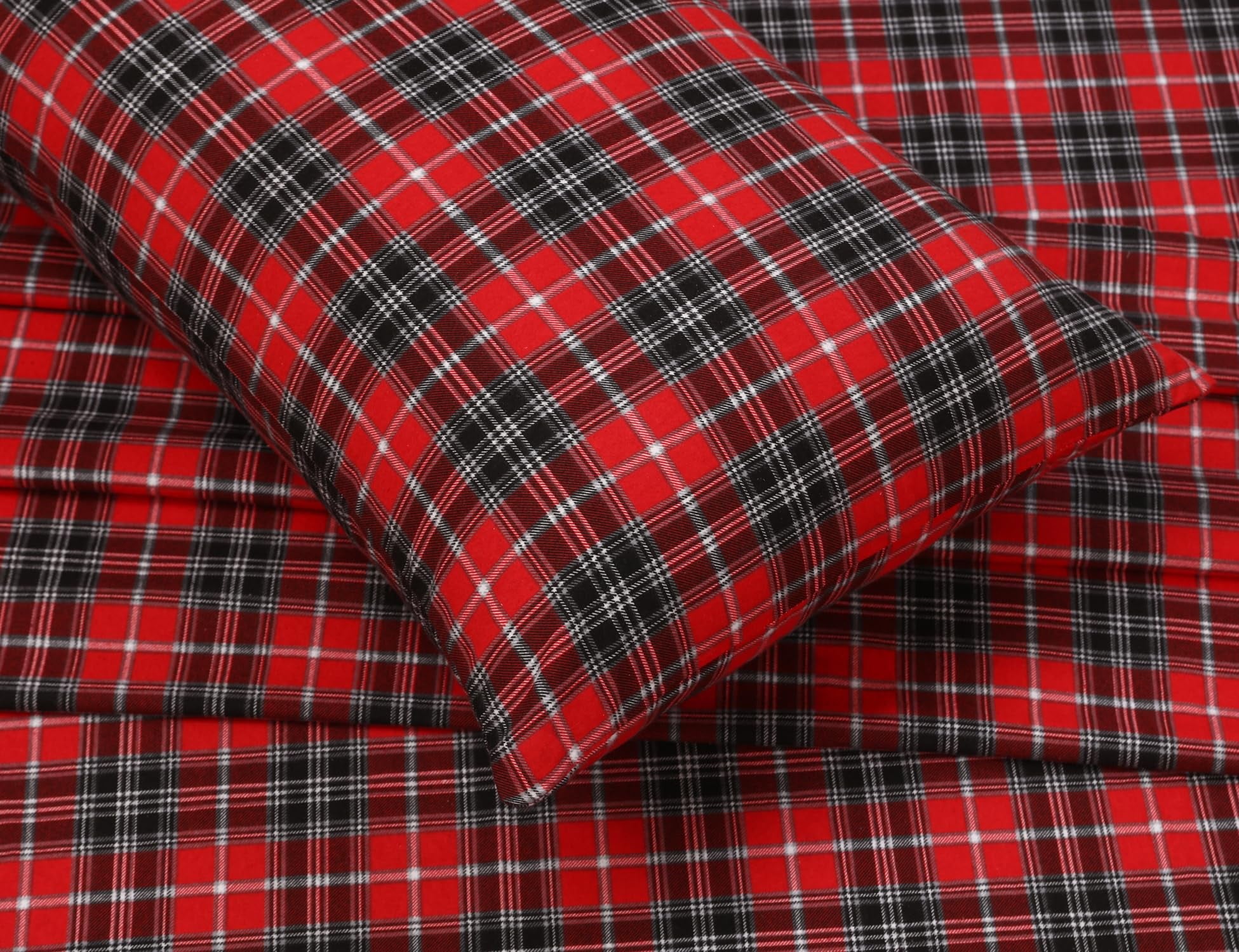 Flannel Sheets Queen Size - 100% Cotton Double Brushed Bed Sheets, Deep Pockets 16 Inches Queen Sheet Set, All Season... - Image 6
