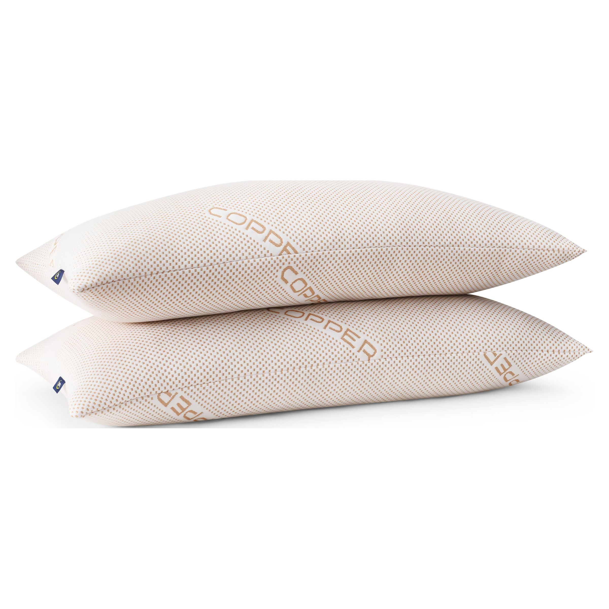 pedic Copperloft King Bed Pillow, 2 Pack, Hypoallergenic - Image 2