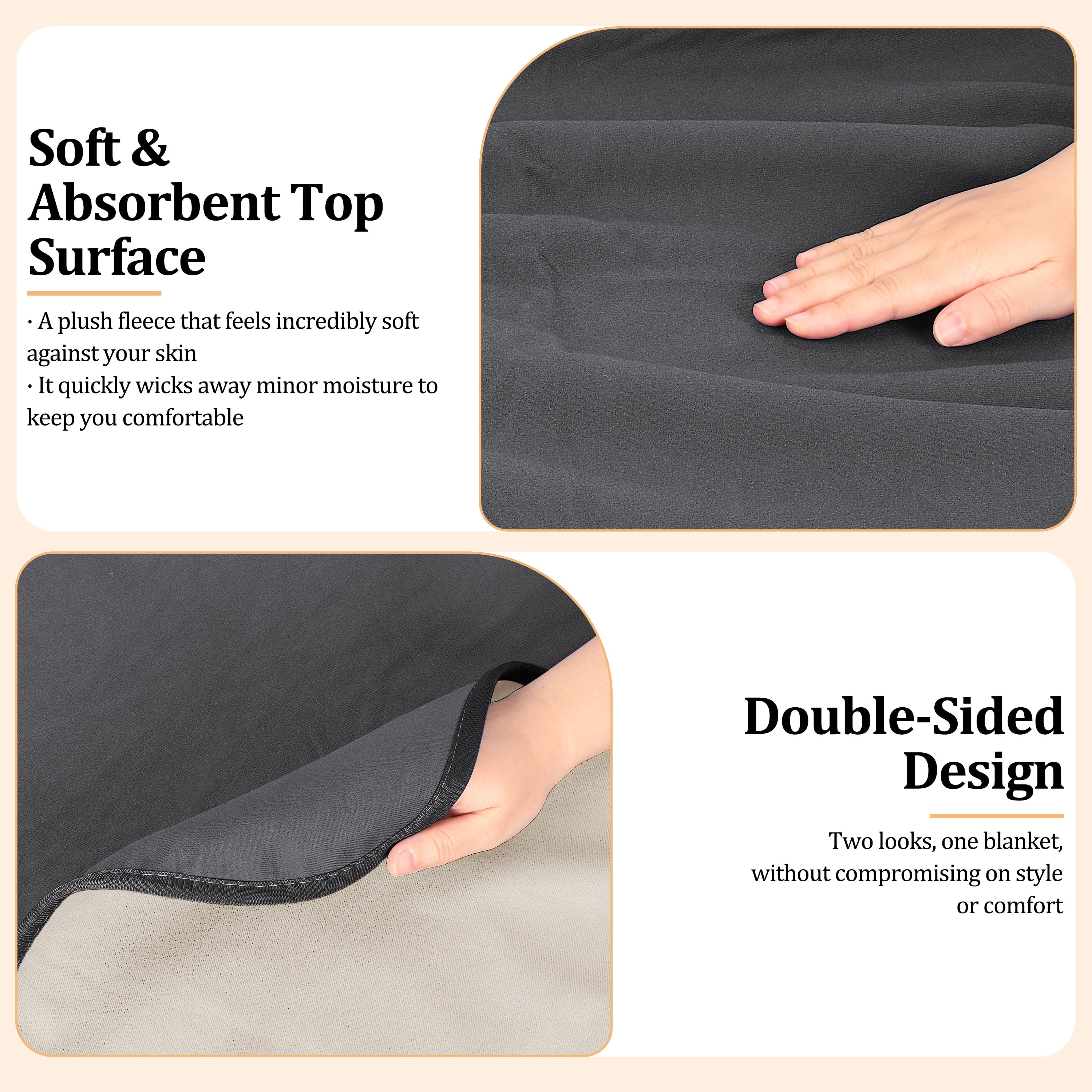 Waterproof Blanket for Couch, Reversible Washable Sofa Bed Coverlet Protector | Leak Proof, Comfortable | for People ... - Image 4