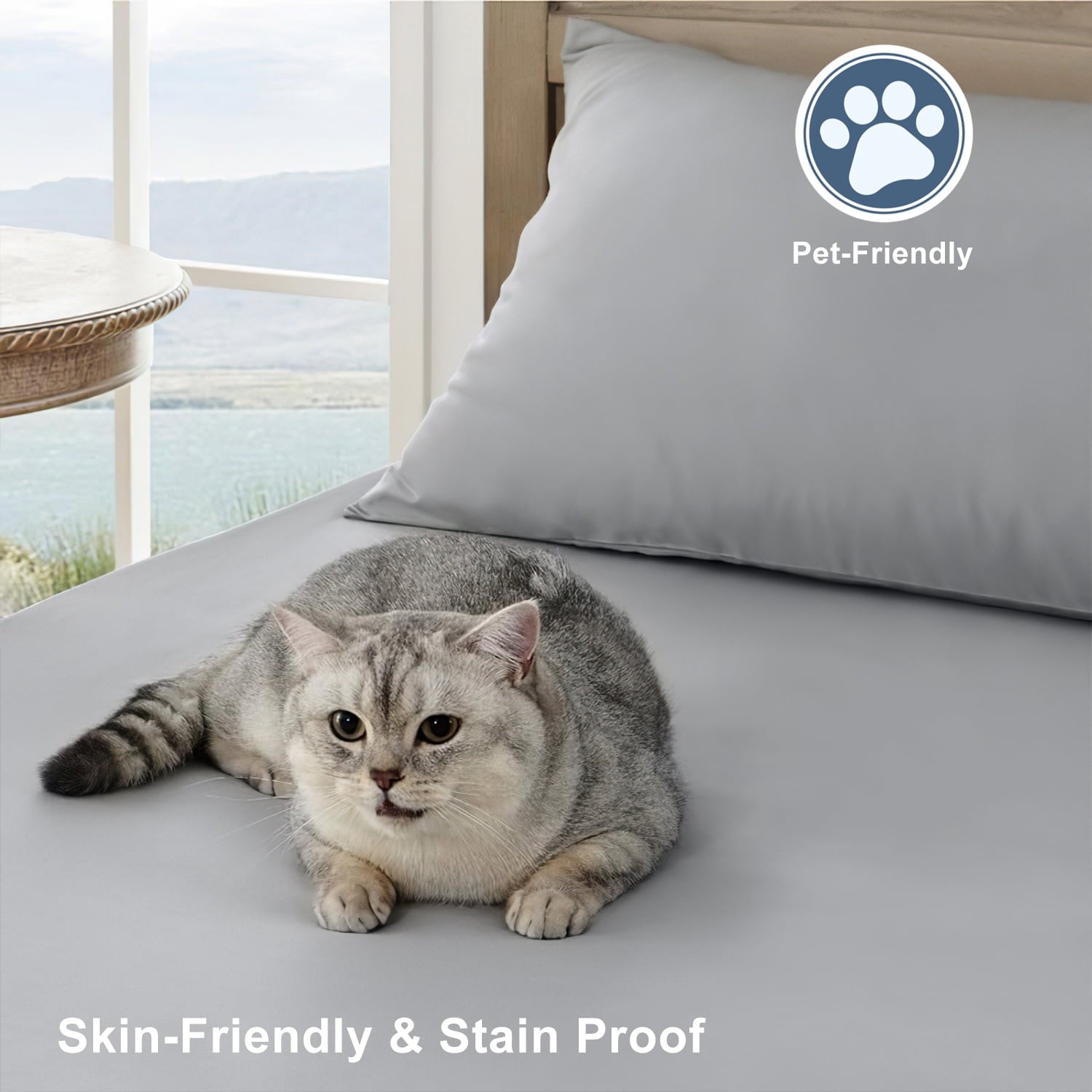 Twin Bed Sheet Set 3 Piece, Hotel Luxury Super Soft 1800 Series Microfiber Bed Sheets Set, Wrinkle Free Breathable, Up to 16" Deep Pockets S - Image 4