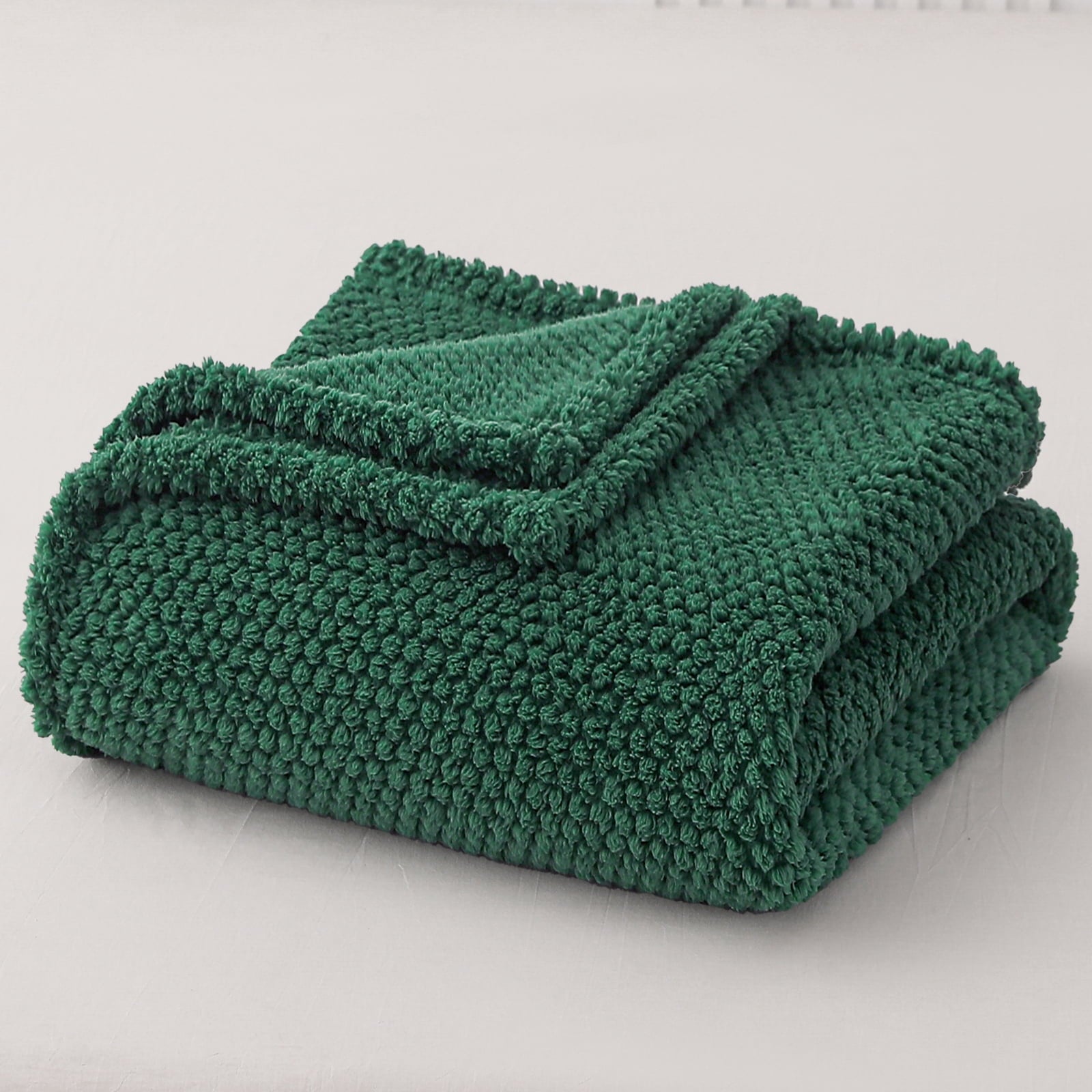 Fuzzy Fleece 50"x70" Throw Blanket for Couch, Fluffy Warm Soft Jacquard Blankets for Fall Winter, Lightweight and Coz... - Image 2