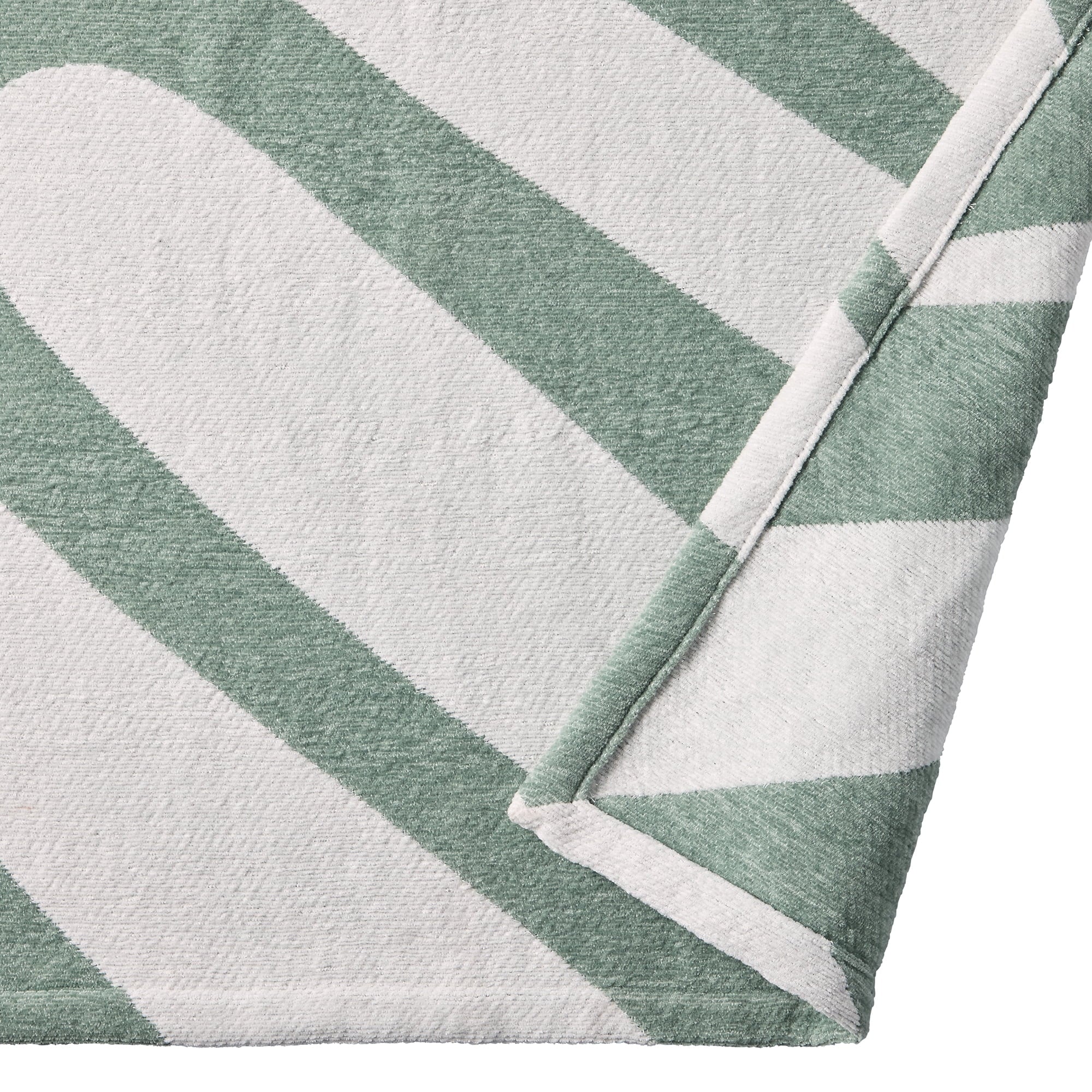 Better Homes & Gardens Chenille Jacquard Soft Throw Blanket, Soft Sea - Image 6