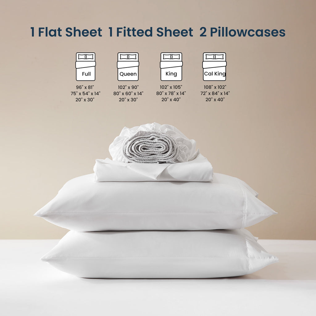 Nanotex Super Soft Cooling Twin Bed Sheets Set for Kids 3 Piece - Easy Care Fitted Flat Sheet & Pillowcase Sets - Wri... - Image 5