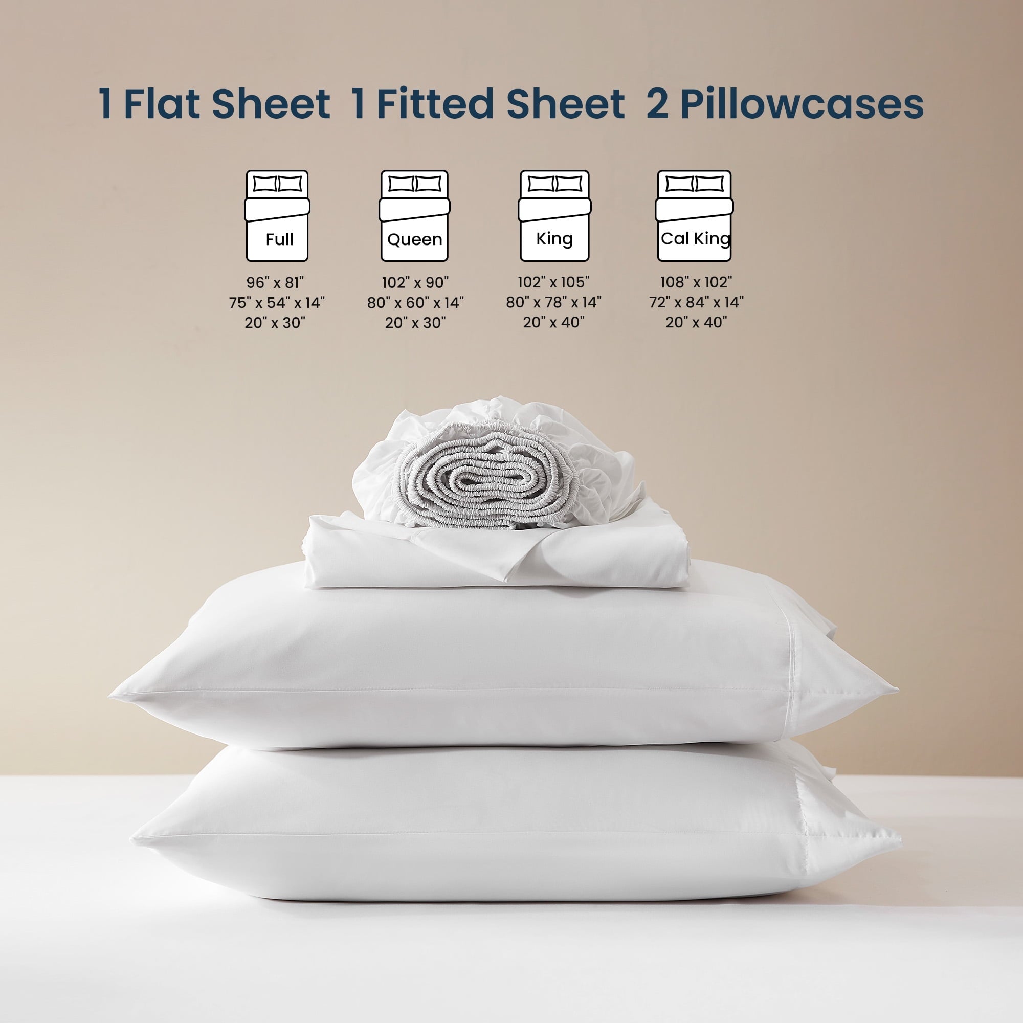 Nanotex Super Soft Cooling Twin Bed Sheets Set for Kids 3 Piece - Easy Care Fitted Flat Sheet & Pillowcase Sets - Wri... - Image 5