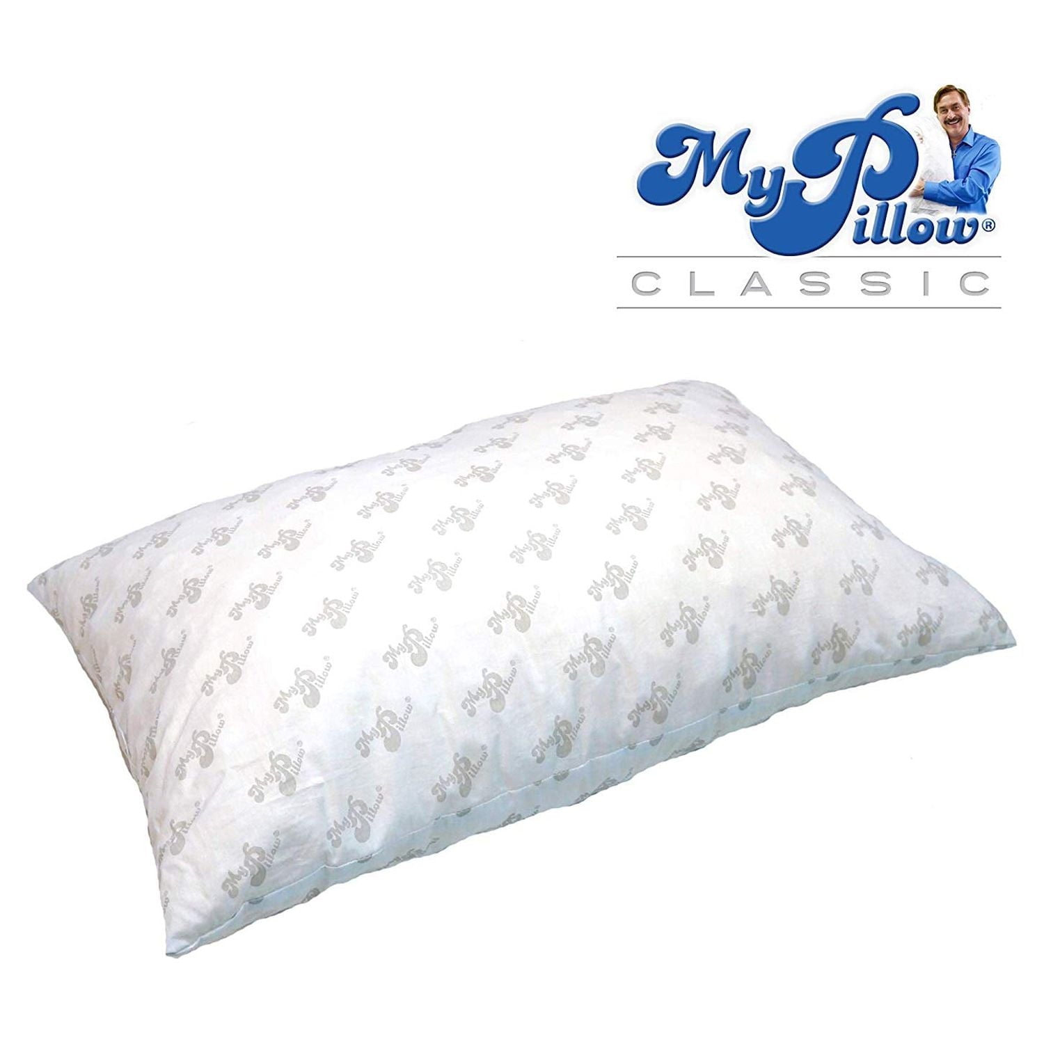 Classic Series Foam Queen Size Bed Deep Sleep Pillow, White Medium Fill - Image 3